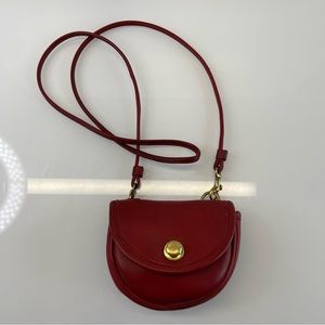 Vintage COACH Red spring crossbody belt bag #9826